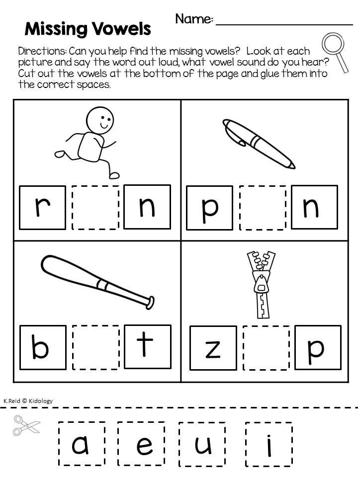 Phonics Worksheets For Kindergarten Pdf