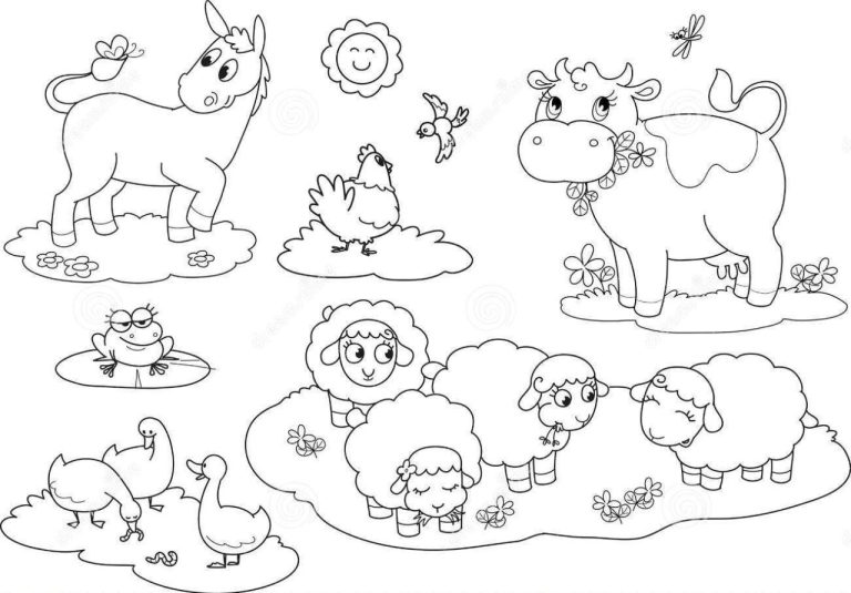 Farm Animals Coloring Pages Online