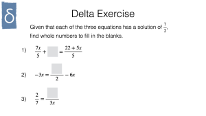 A17b Solving linear equations in one unknown algebraically where the