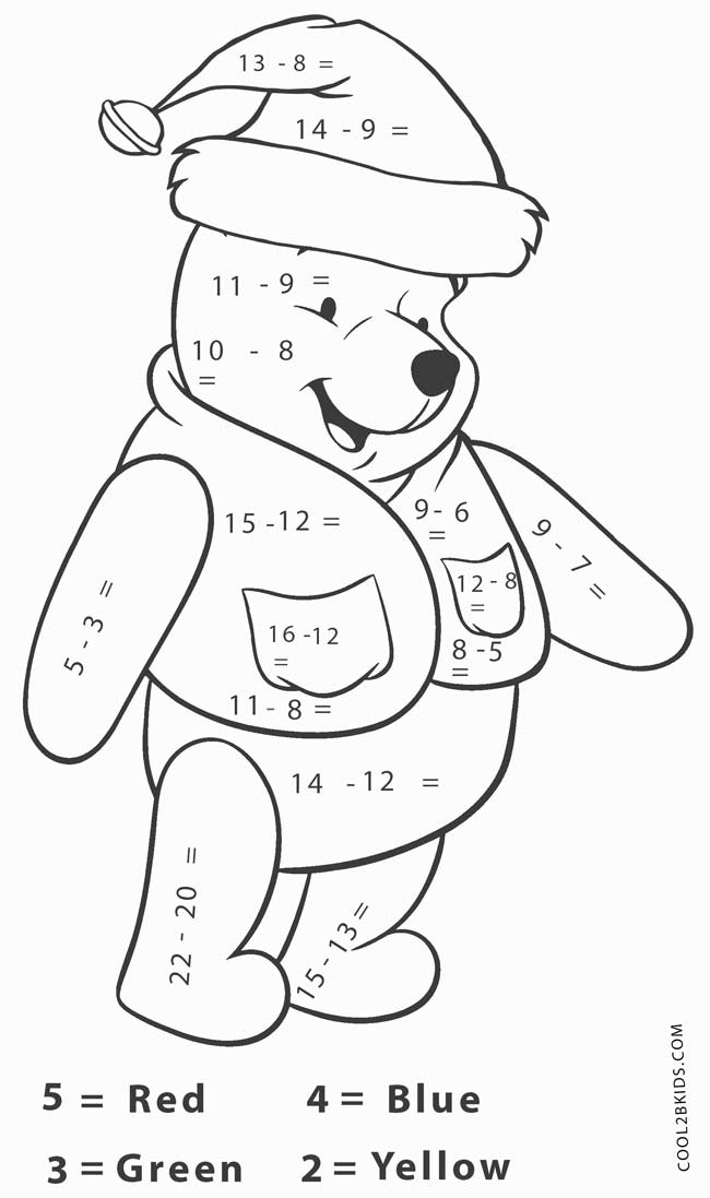 Printable Math Worksheets To Color