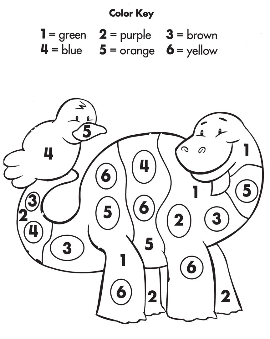 Color By Numbers Worksheets