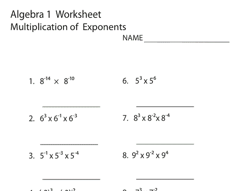 Algebra Worksheets 9Th Grade Basic Algebra Rules Equations Examples