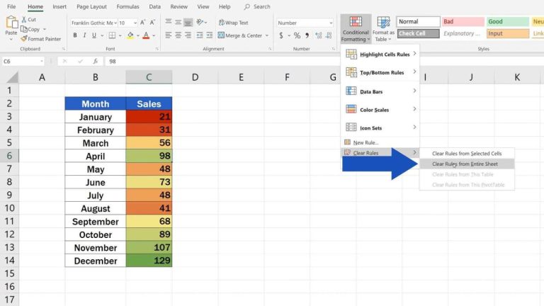Change Excel Color From Green
