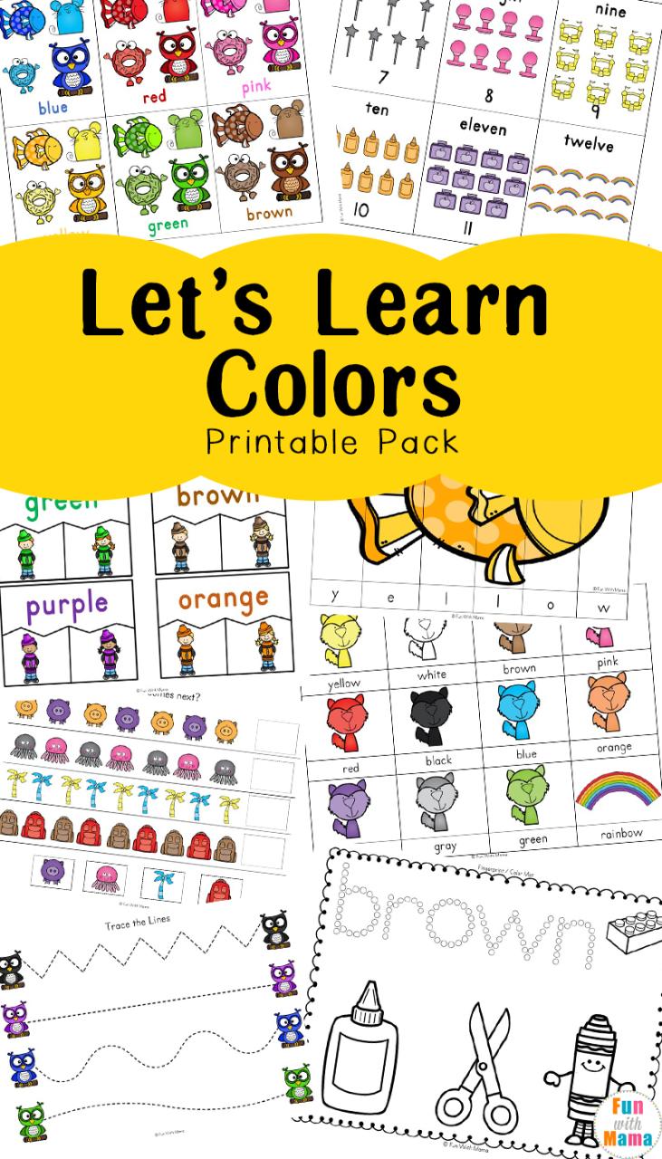 Learning Colors With Fun Color Themed Printable Worksheets Fun with Mama