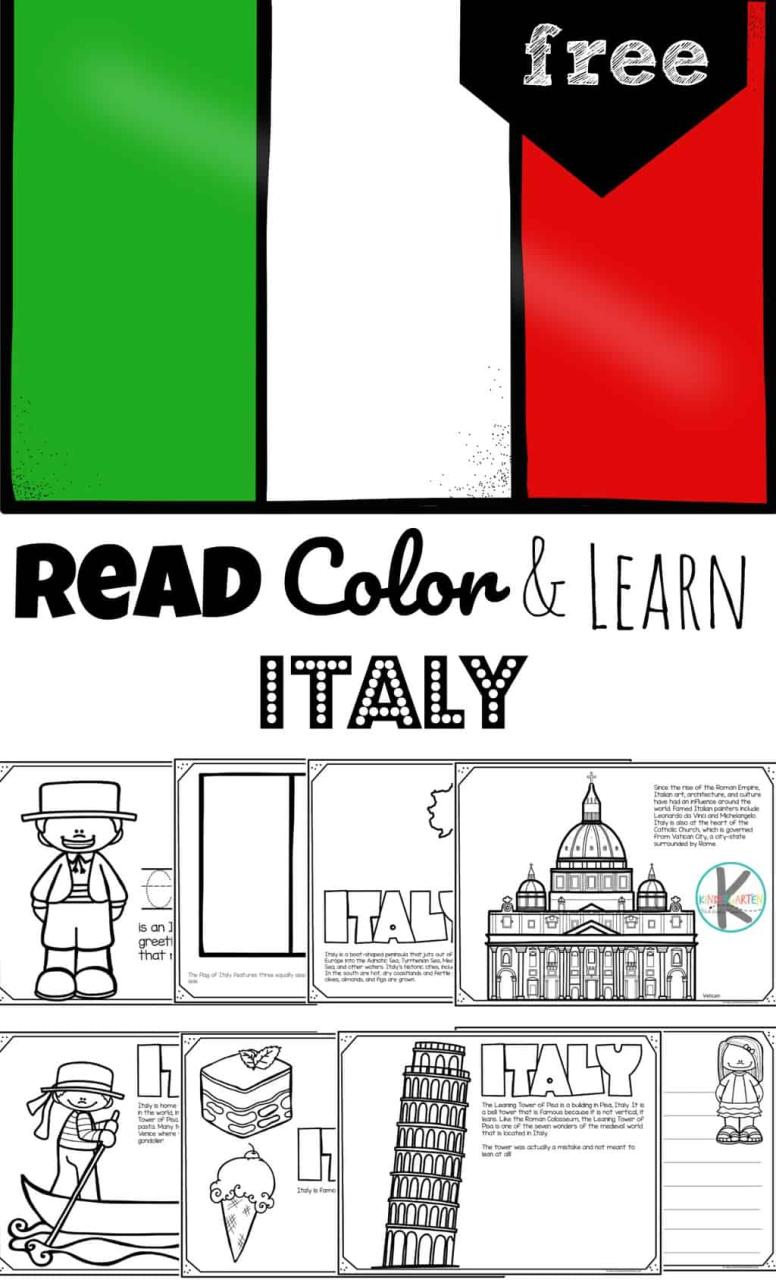 Colours In Italian Worksheet