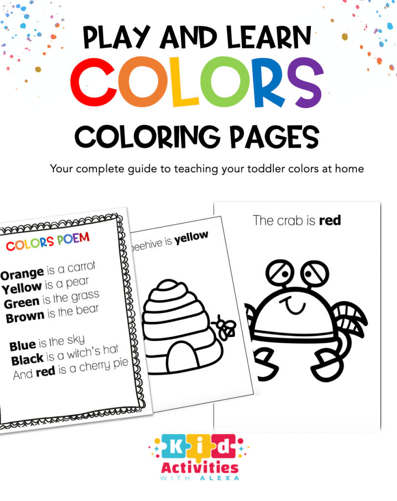 How to start teaching the color red to toddlers {Lesson Plan 2 year