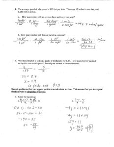 Jiazhen's Algebra I Unit 2 Test Review Sheet with Answer Key!