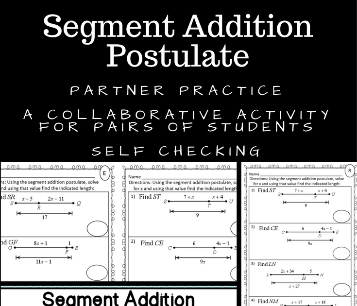 Segment And Angle Addition Postulate Worksheet Answers