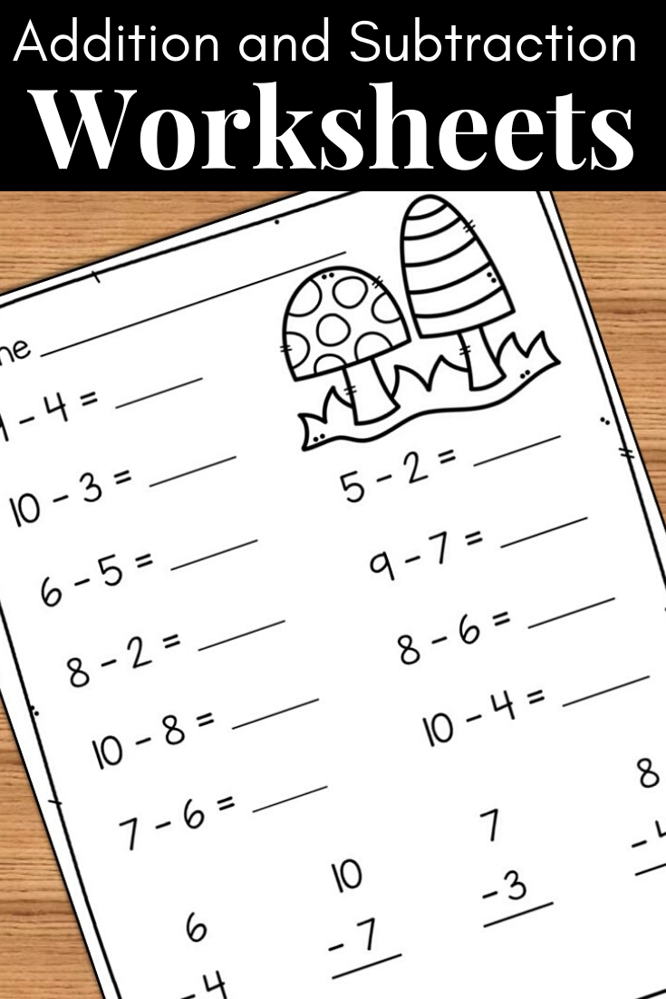 Looking for simple beginning to add and subtract worksheets for