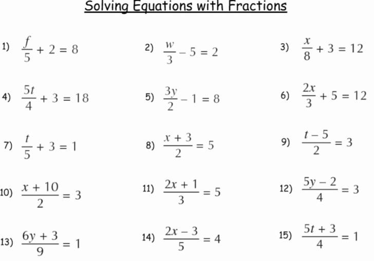 Variables On Both Sides Worksheet Lovely solving Equations with