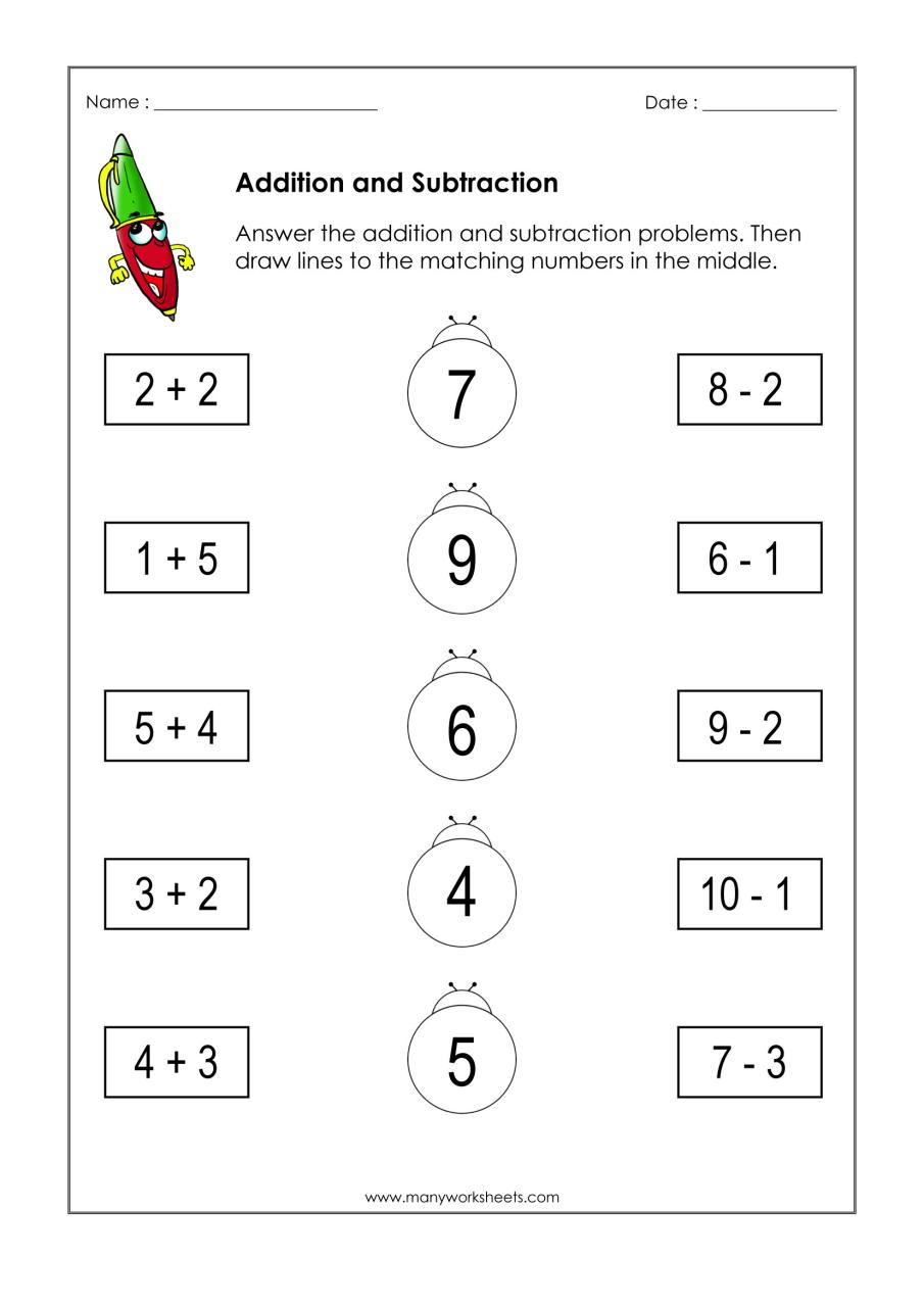 Free Printable Addition Worksheets For 4Th Grade