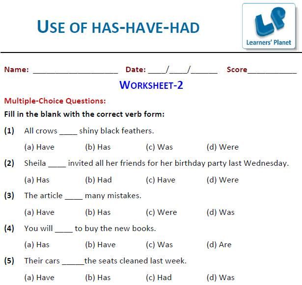English Worksheets For Kids Grade 3