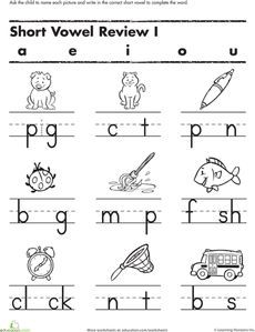 Kindergarten Phonics Worksheets Grade 1 Pdf