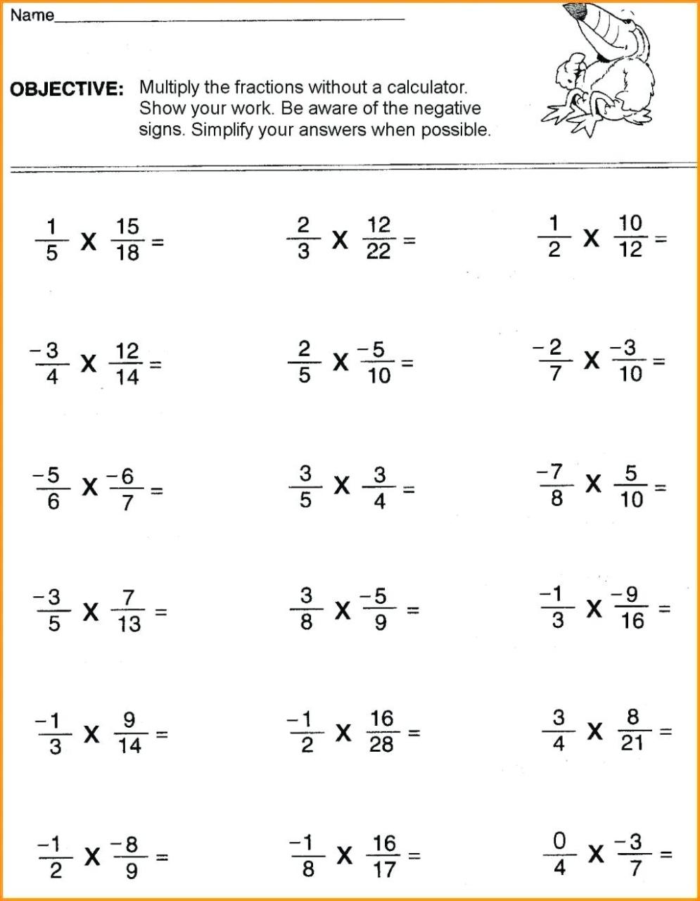 8Th Grade Algebra Worksheets Pdf