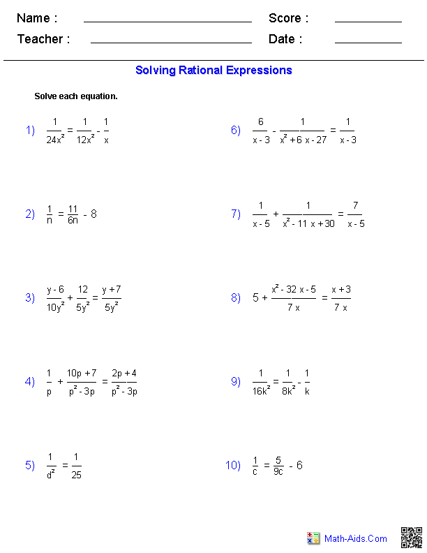 Hard Multi Step Equations Worksheet Pdf