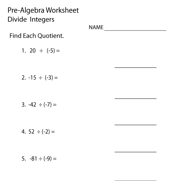 Pre Algebra Functions Worksheet Pdf