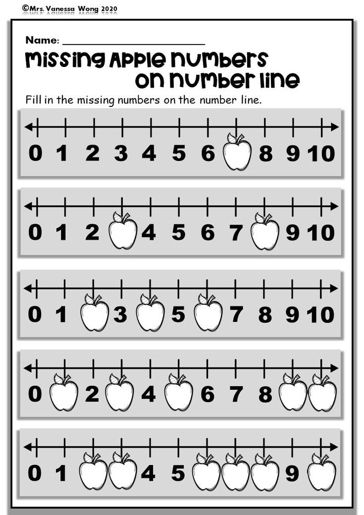Number Line Addition Worksheets Kindergarten