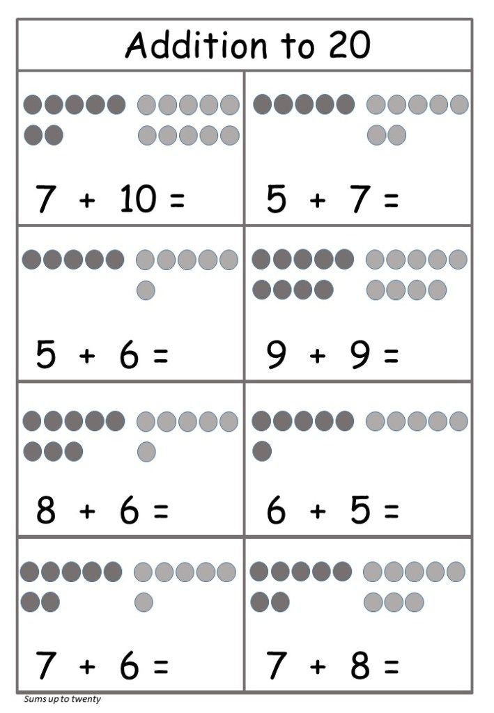 Addition And Subtraction Within 20 Worksheets Free
