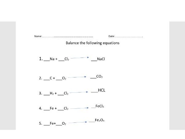 Linear Equation Worksheets With Answers
