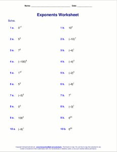 Beginning Algebra Worksheets