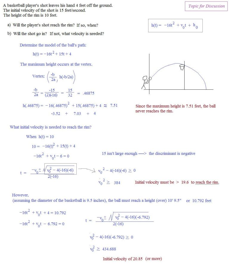 Problem Solving Quadratic Equations Worksheet Pdf