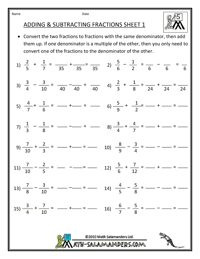 a worksheet on adding and subtracting integers Adding and Subtracting