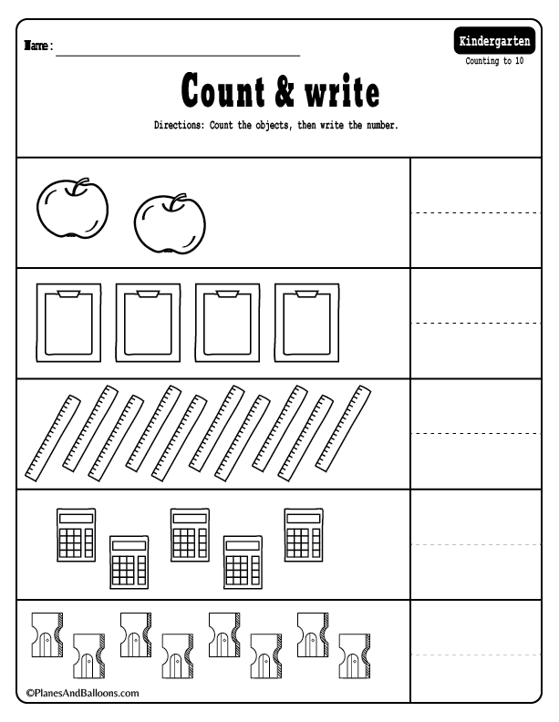 Subtraction Worksheets For Kindergarten Pdf