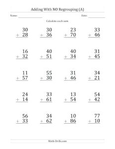 21 Double Digit Subtraction with Regrouping Worksheets double digit