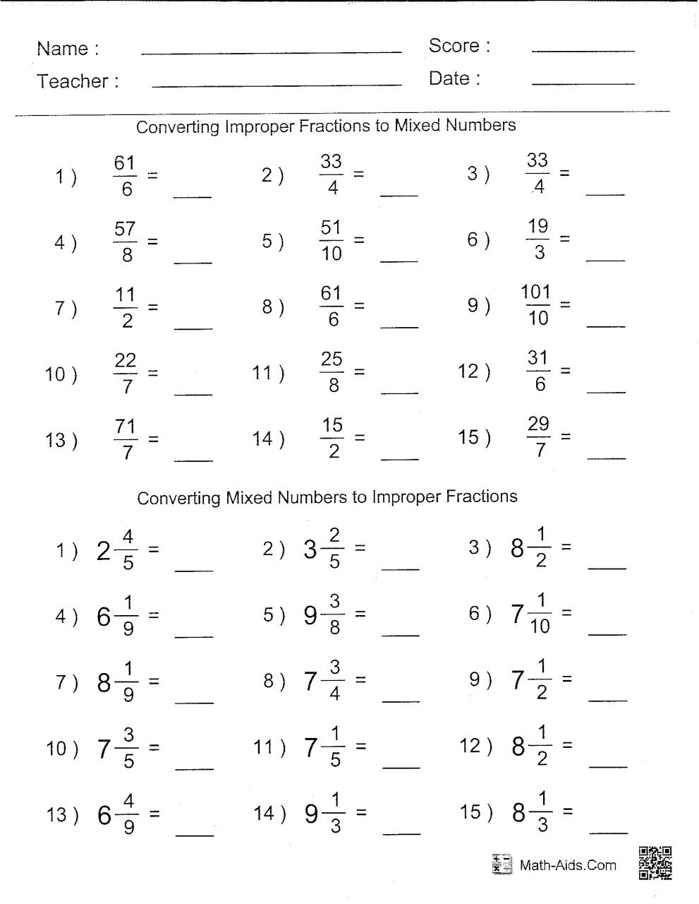 6Th Grade Math Worksheets Multiplication