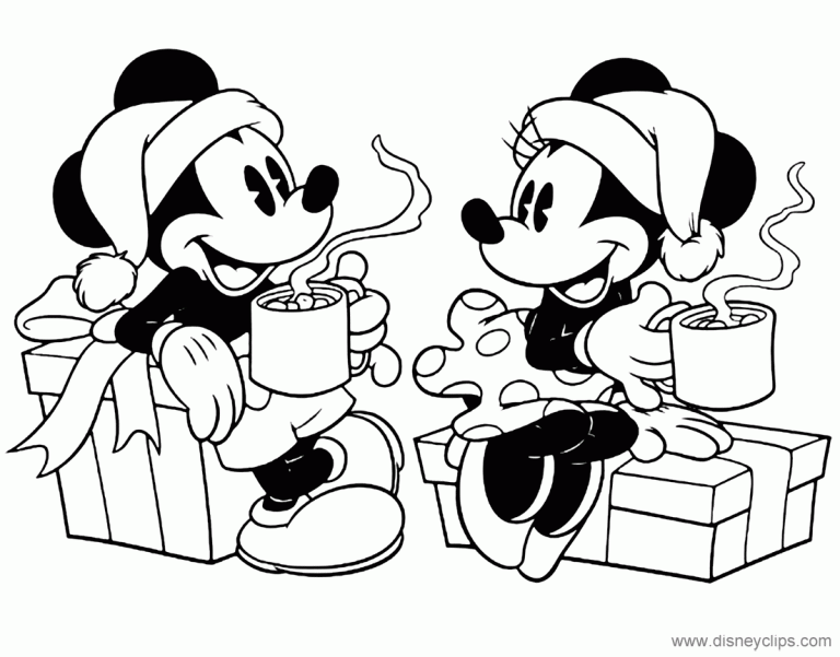 Christmas Coloring Pages Disney