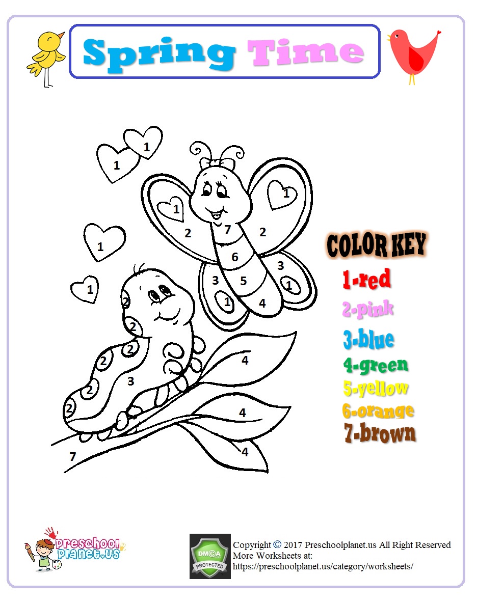 Kindergarten Color Worksheets