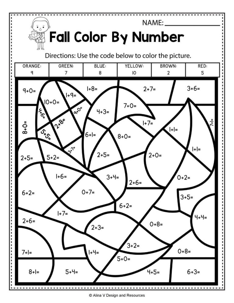 Multiplication Mystery Pictures To Color