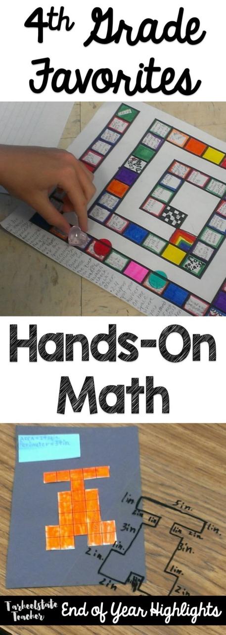 Hands on Math activities were one of my 4th 5th graders school year