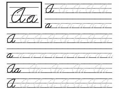 4th Grade Handwriting Practice Worksheets