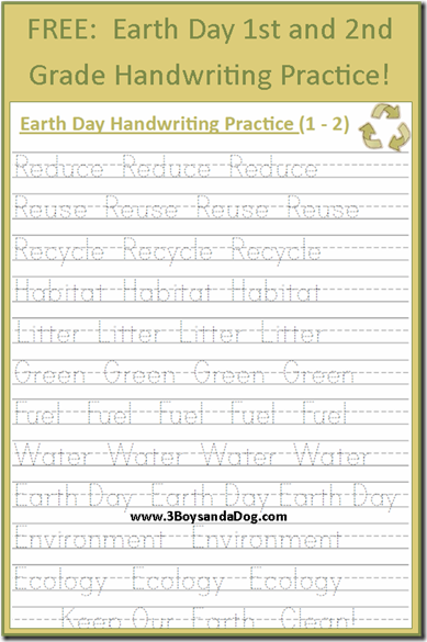 Handwriting Practice Worksheets 2nd Grade