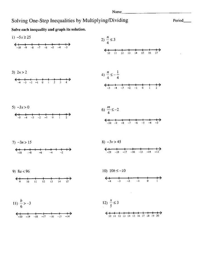 Multi Step Equations Worksheet 8Th Grade