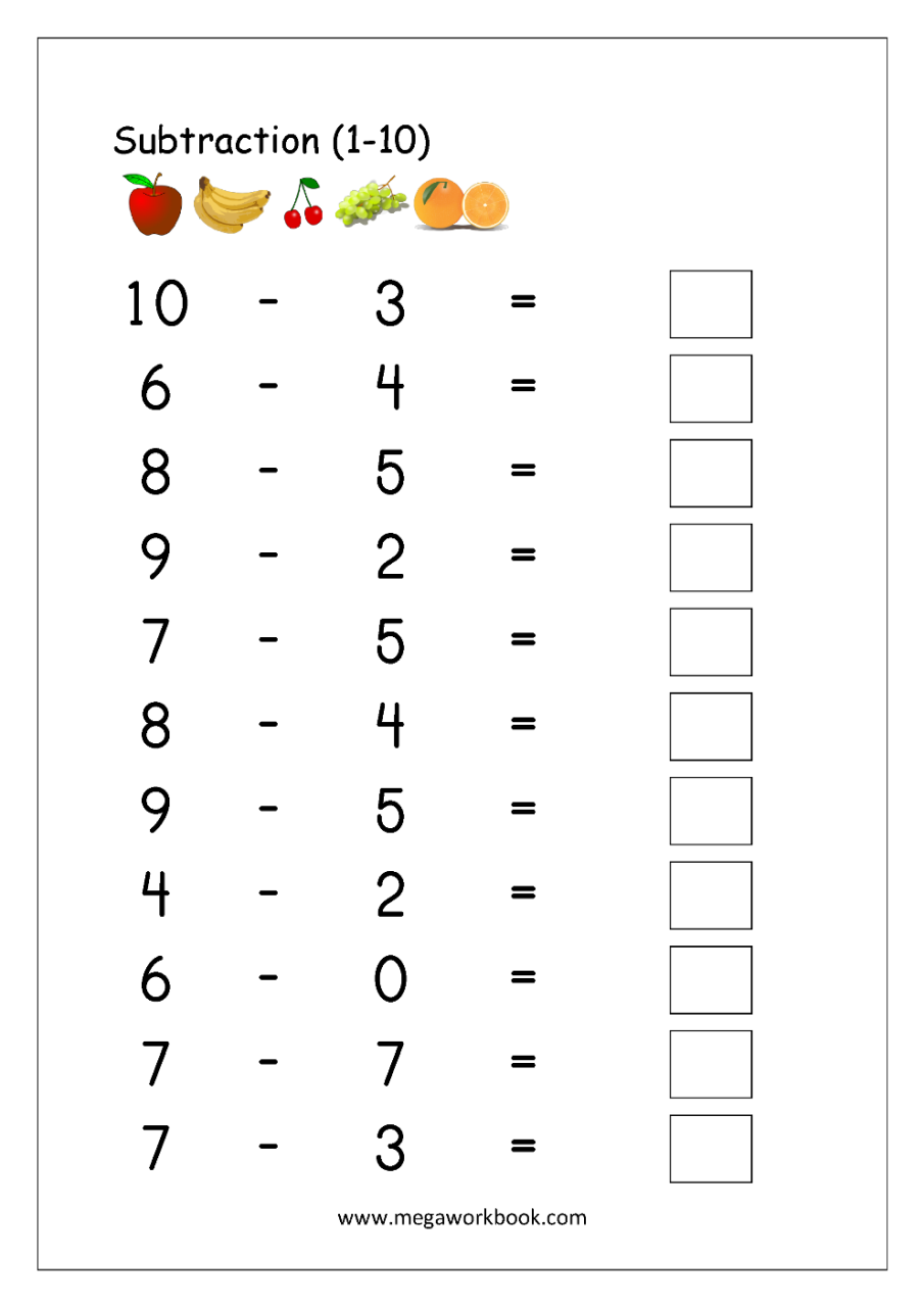 Add And Subtract Worksheets Grade 1