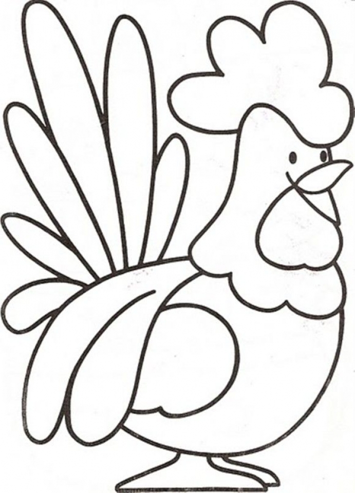 Farm Animals Coloring Pages Easy