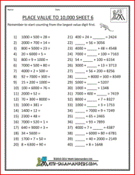 Place Value Worksheets 3rd Grade Free