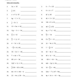 Solving Equations Worksheet Pdf Grade 8 SHOTWERK