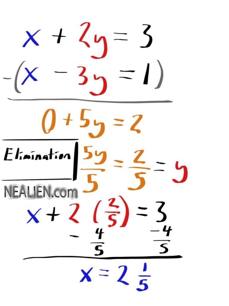 How Do You Solve The System Of Equations By Elimination