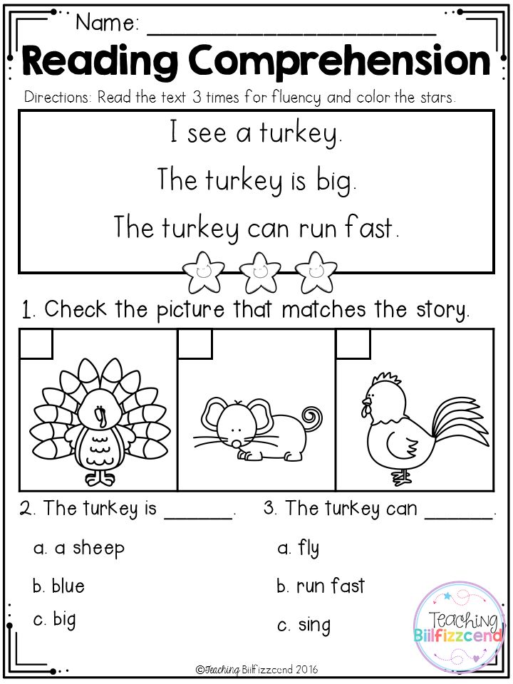 Free Worksheets For Kindergarten Reading