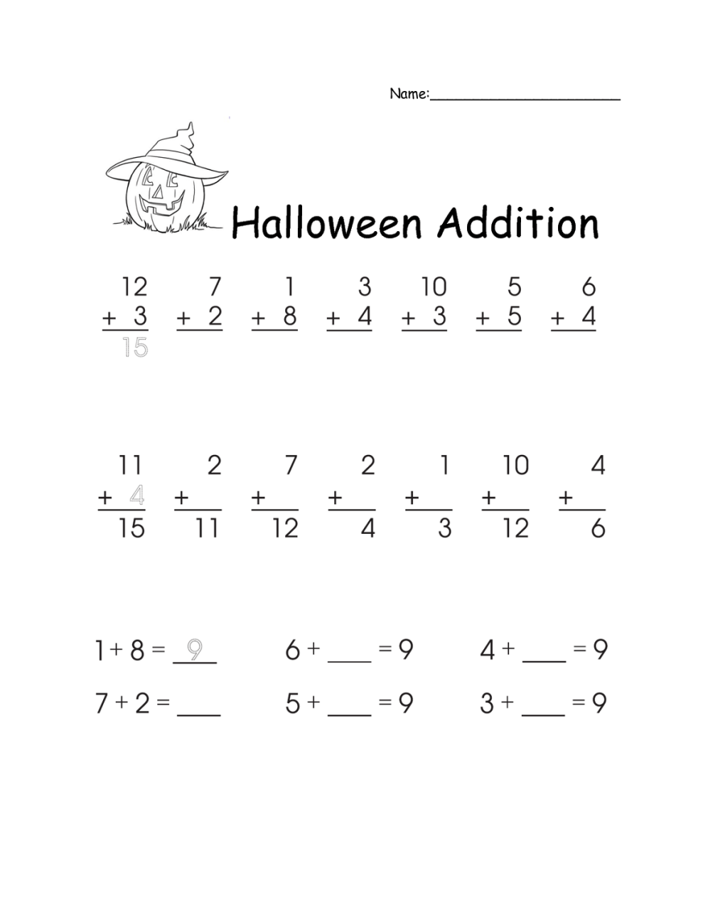 Fraction Addition Worksheets With Answers