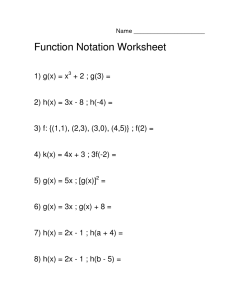29 Algebra 1 Function Notation Worksheet Ekerekizul