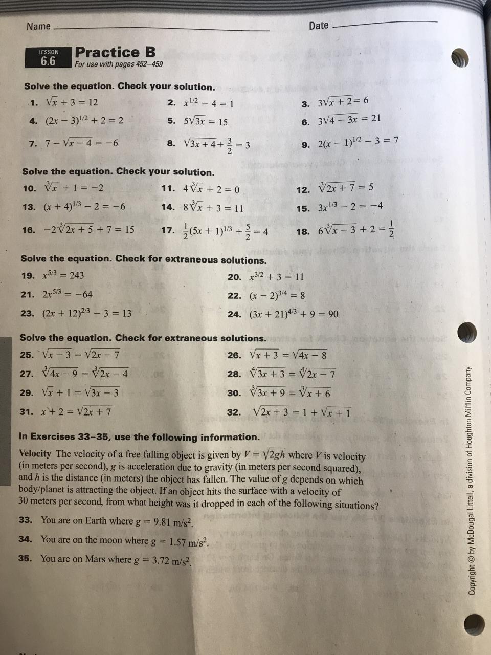Algebra 2 Logarithms Review Worksheet Algebra Worksheets Free Download
