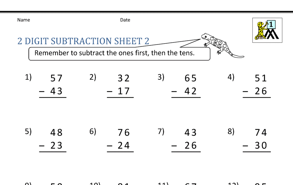 Math Worksheets Addition And Subtraction Grade 3 3 Free Math
