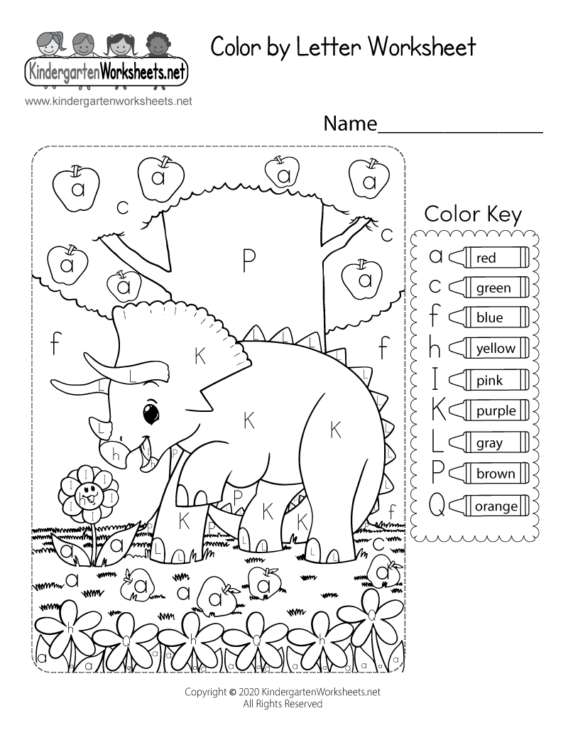 Kindergarten Worksheets Coloring Pages
