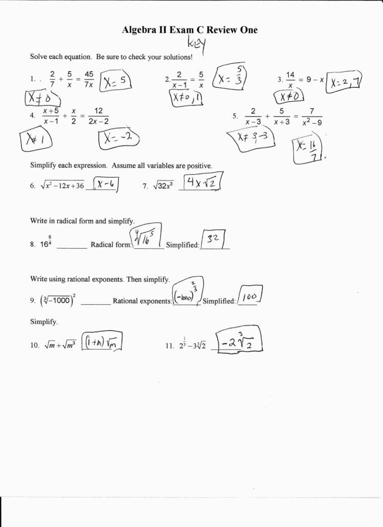 Solving Equations Worksheets Kuta