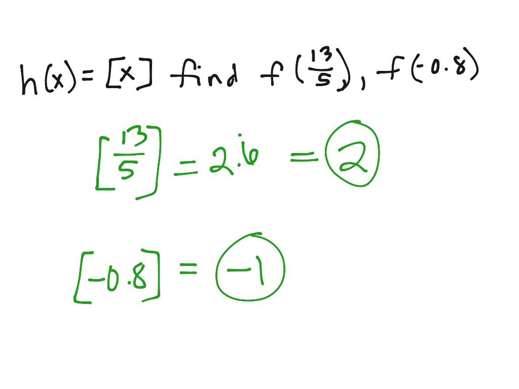 Algebra 2 2.6 Piecewise Functions Worksheet