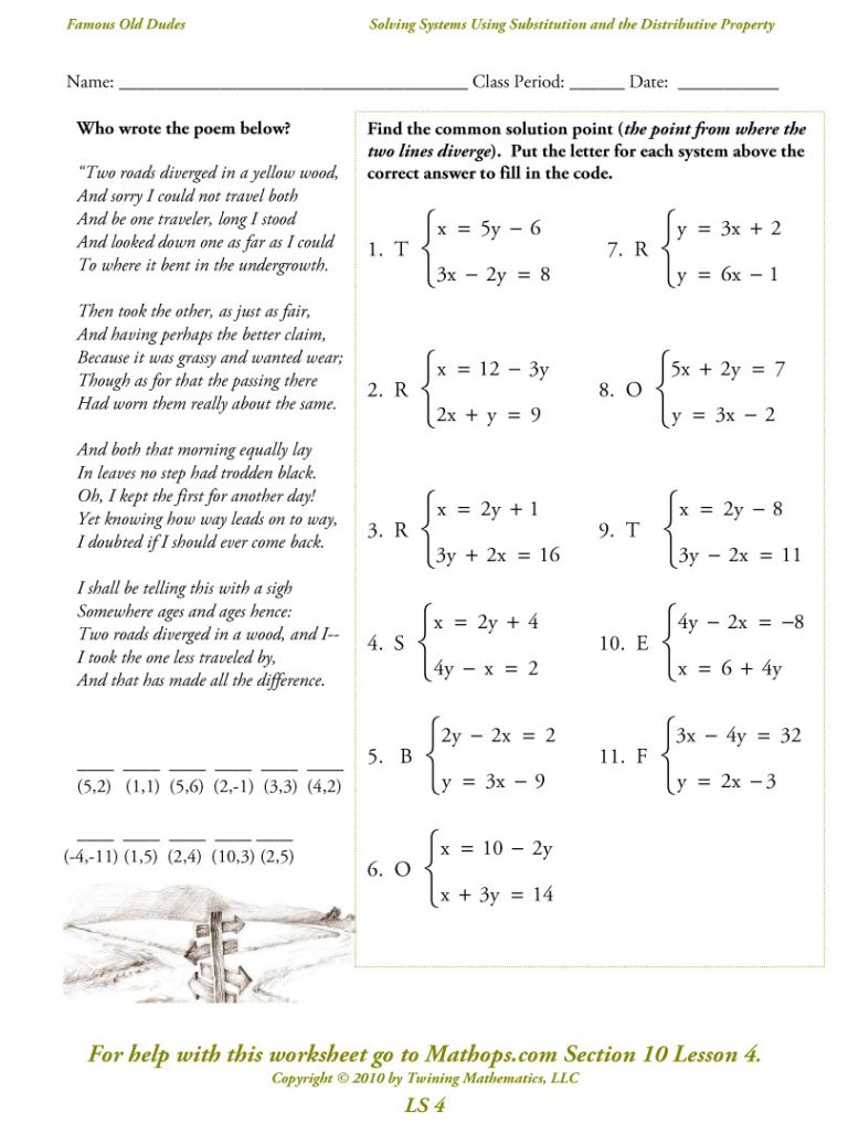 Solving Multi Step Equations With Distributive Property Worksheet Pdf